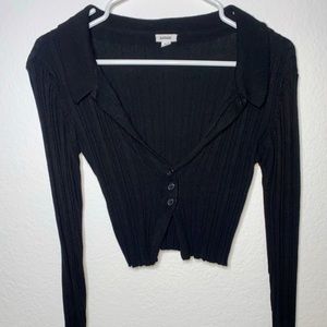 Garage Button Crop Cardigan